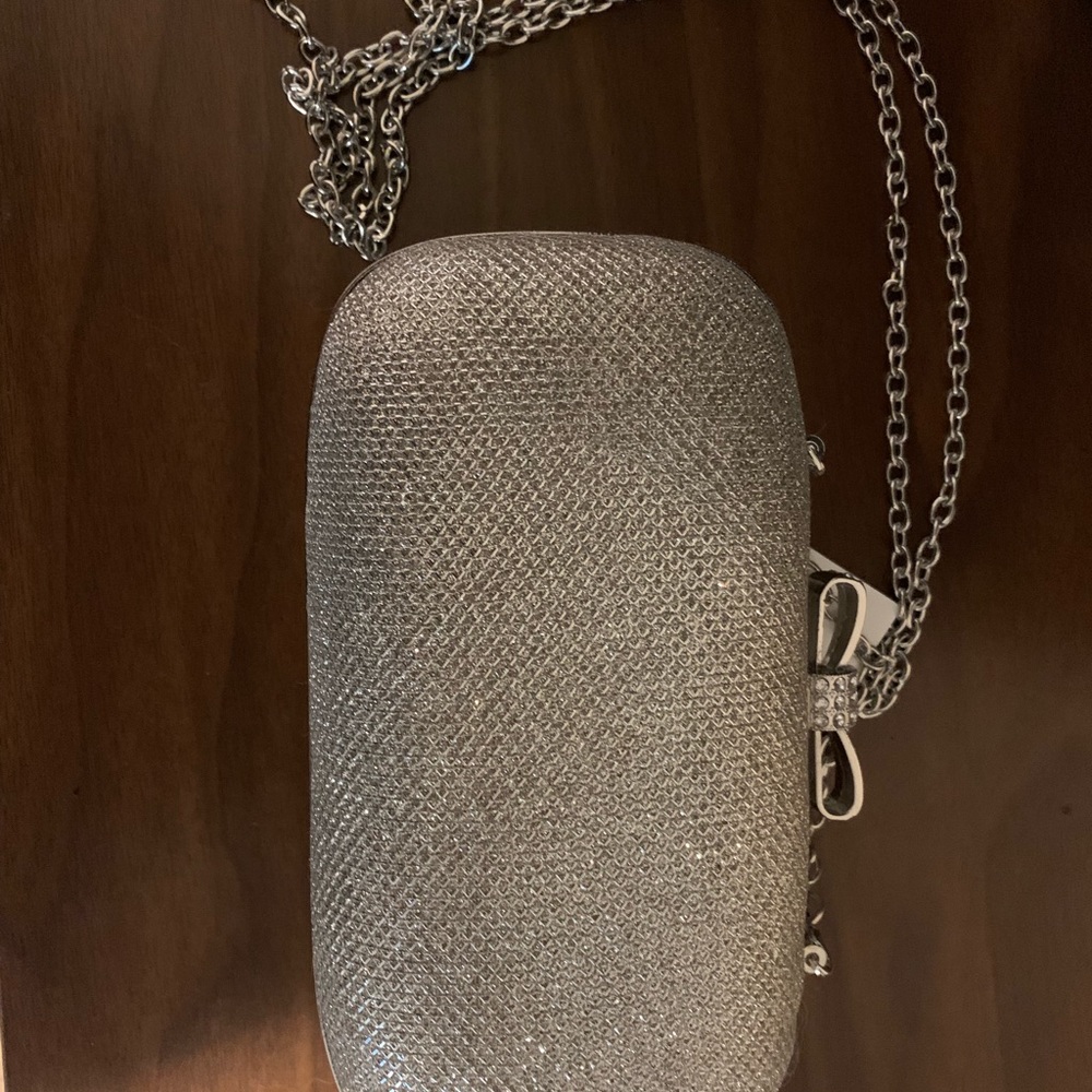 Glittery INC clutch with chain - Picture 2 of 4
